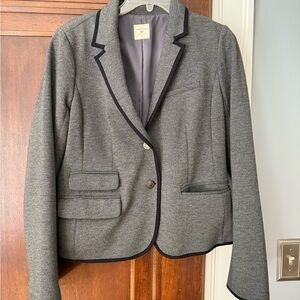 GAP Gray and Black Blazer Tailored Suit Jacket